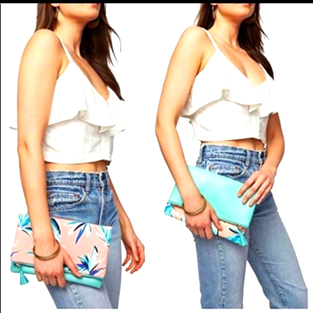 Rachel Pally Reversi Tropical Clutch